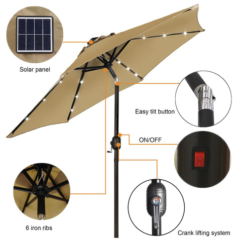 The Blissun tilt feature enhances shade at various angles during sunny days.