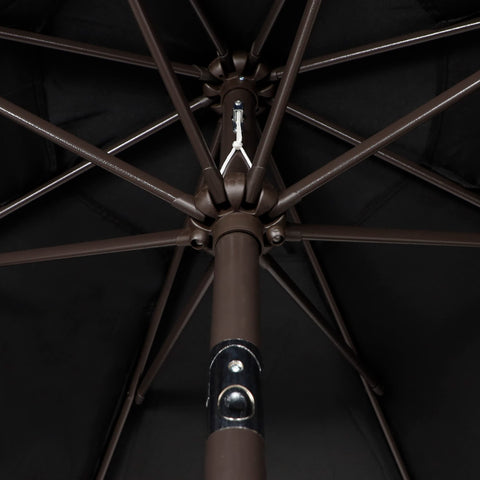 Blissun umbrella with 8 ribs delivers strong wind resistance and stability.