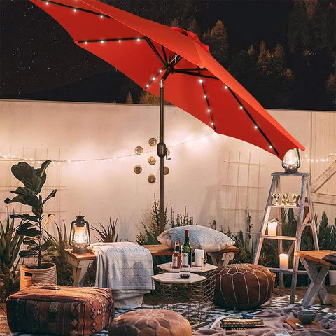 108-inch Blissun canopy creates a spacious shade area