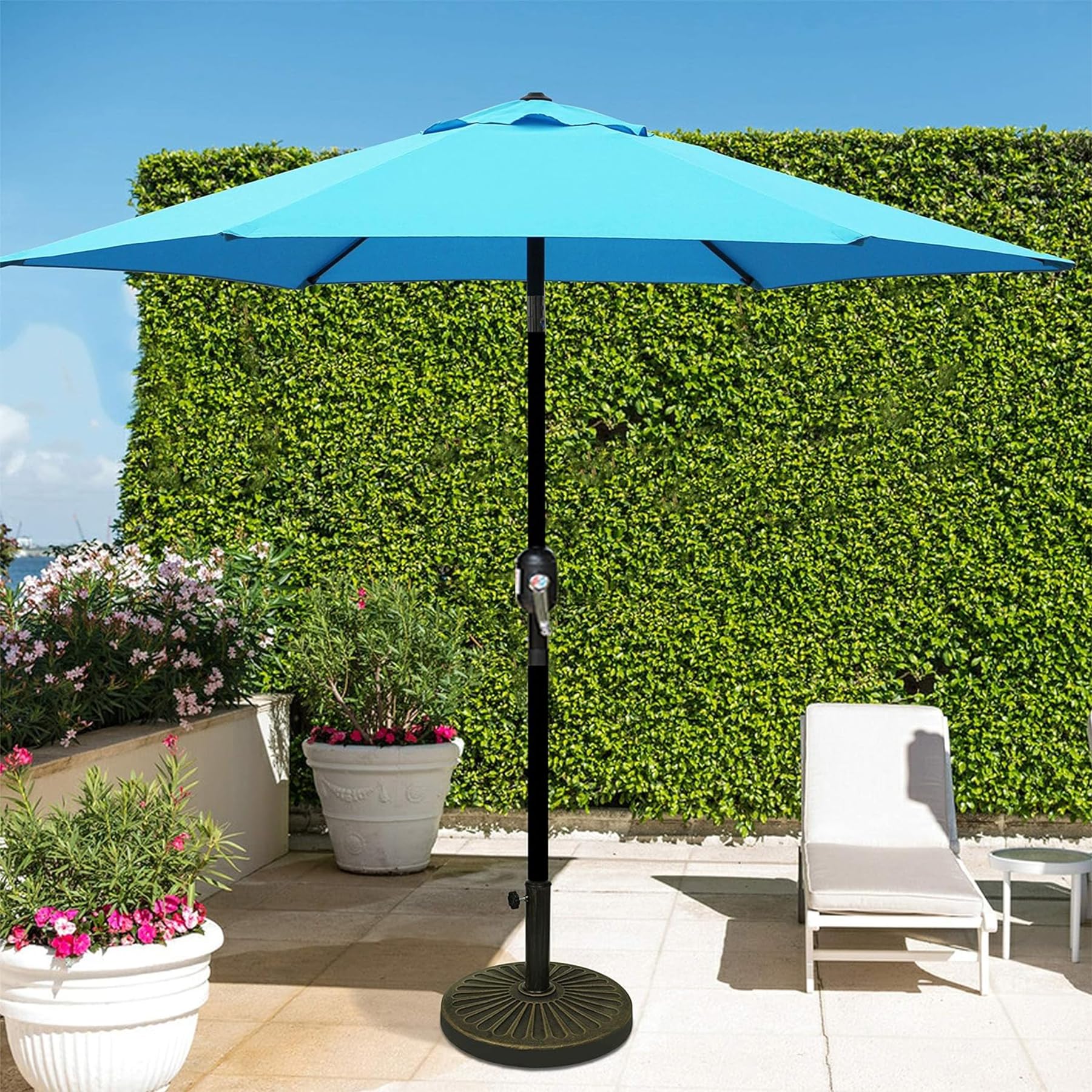 Blissun yard or cafe setup creates inviting shade for guests.