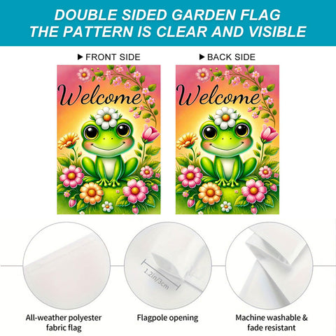 BlissYard 12x18 inch flag offers a welcoming presence across yard and porch.