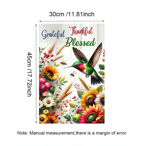 BlissYard 12x18-inch garden flag suits standard displays for outdoor use.