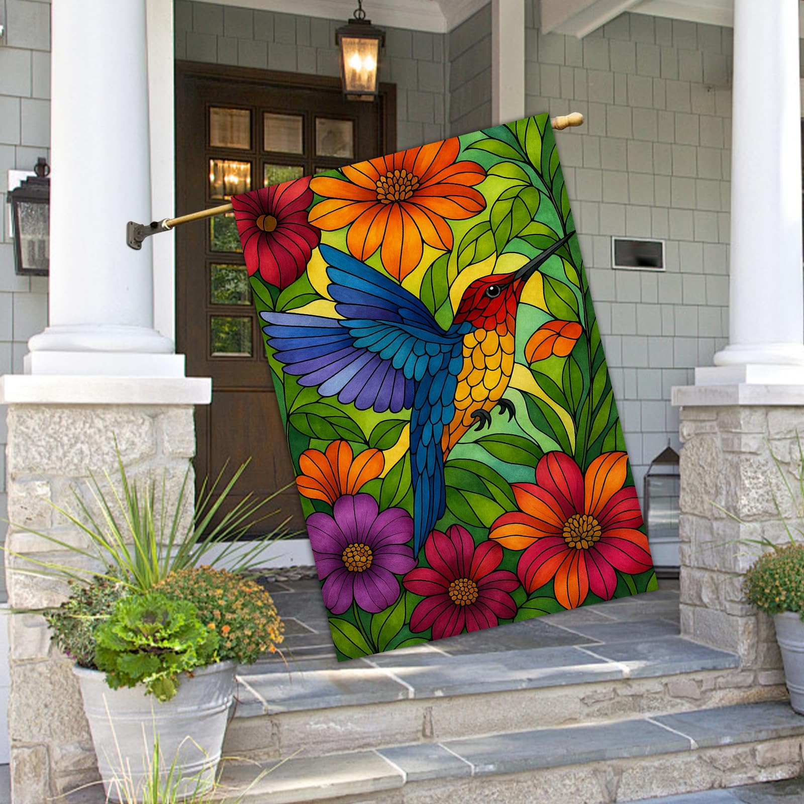 BlissYard colorful bird garden flag brightens yards