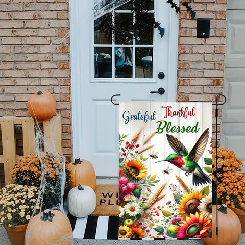 BlissYard double-sided yard flag offers visibility from multiple angles.