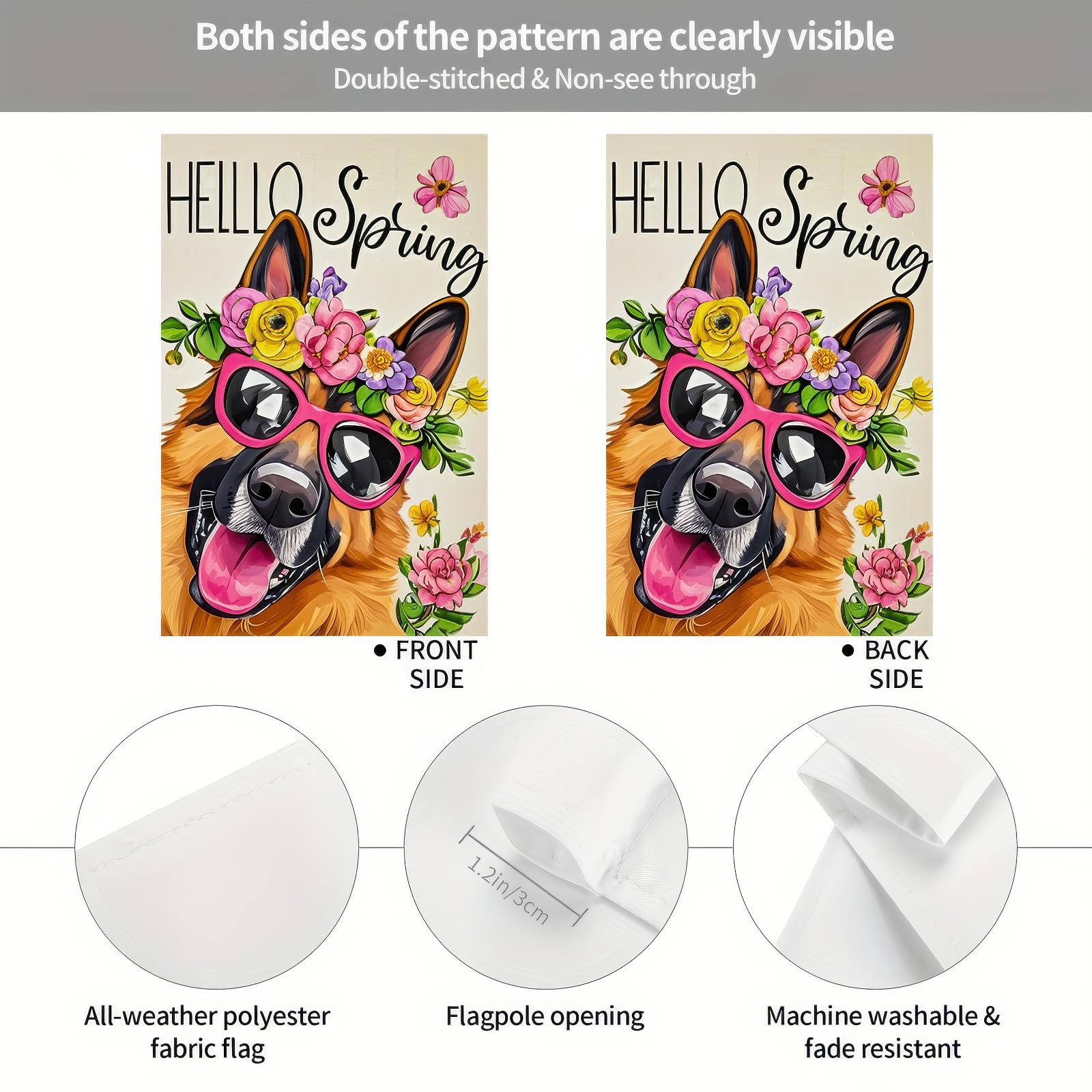 Weather-resistant BlissYard ello polyester flag designed for outdoor durability.