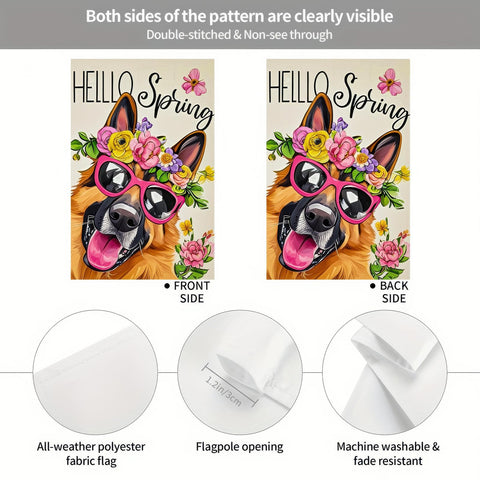 Weather-resistant BlissYard ello polyester flag designed for outdoor durability.