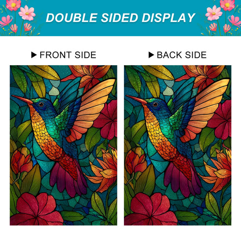 BlissYard double-sided design shows vivid art from any yard angle