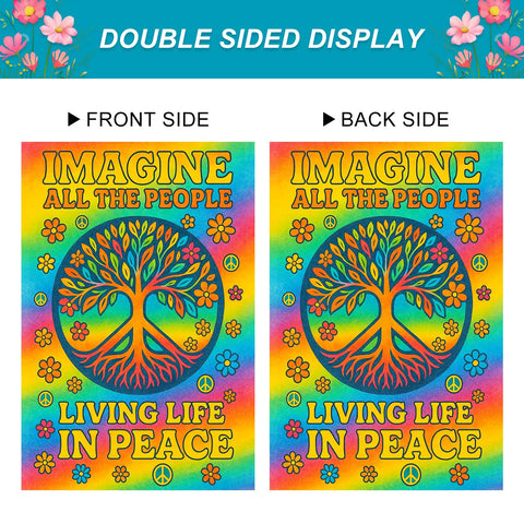 BlissYard Outdoor flag with vivid colors seen from multiple angles
