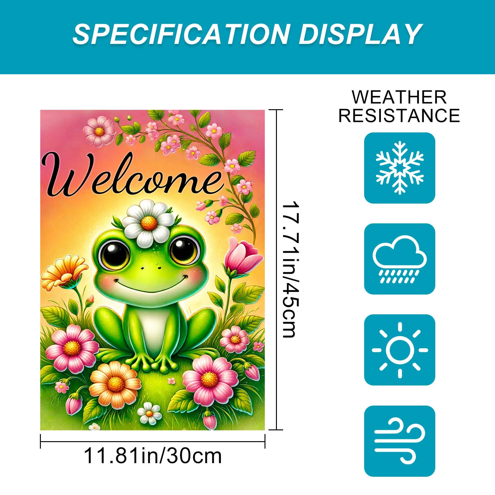 BlissYard outdoor flag brightens patios and gardens during spring and summer.