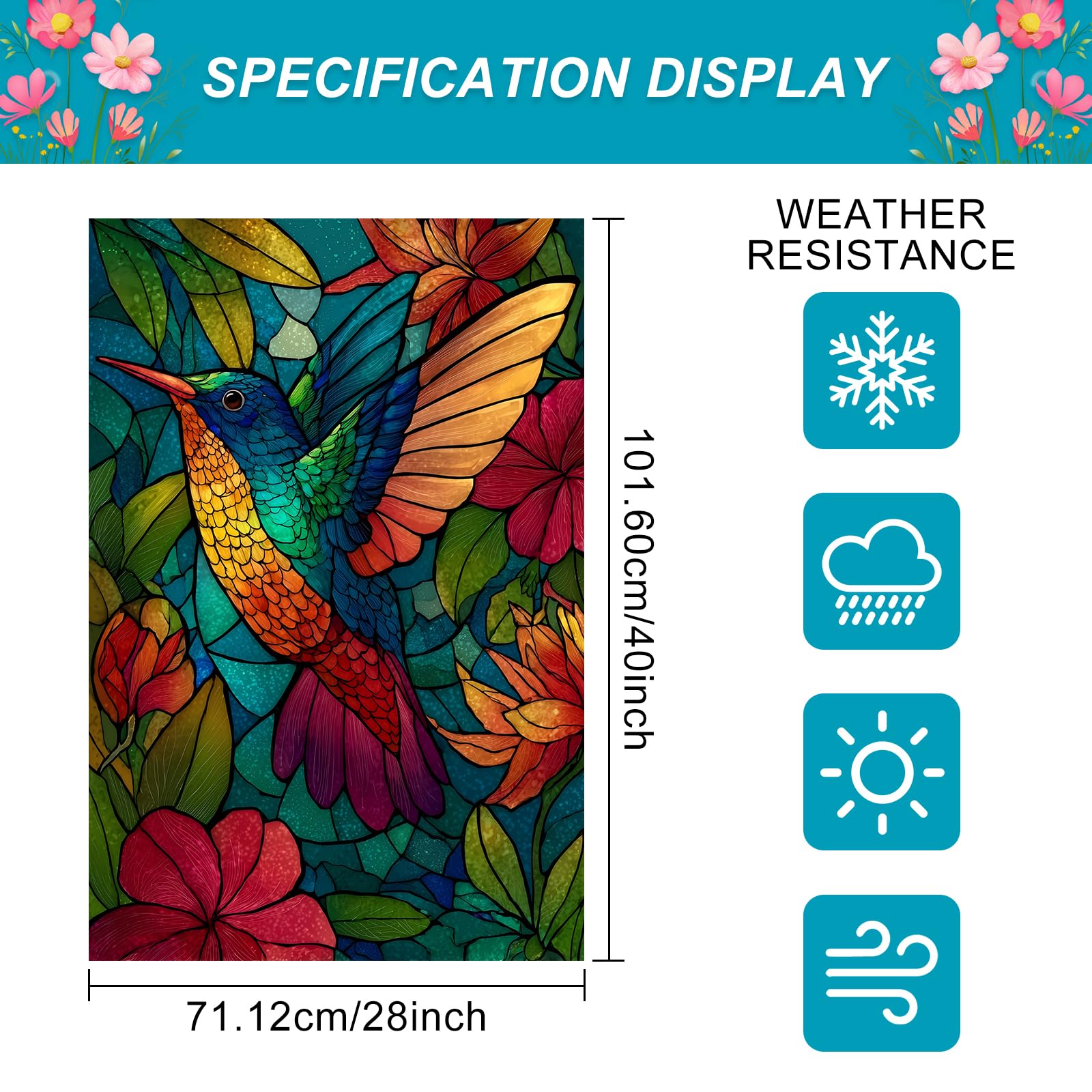 BlissYard weather-resistant flag with fade-resistant colors for seasons