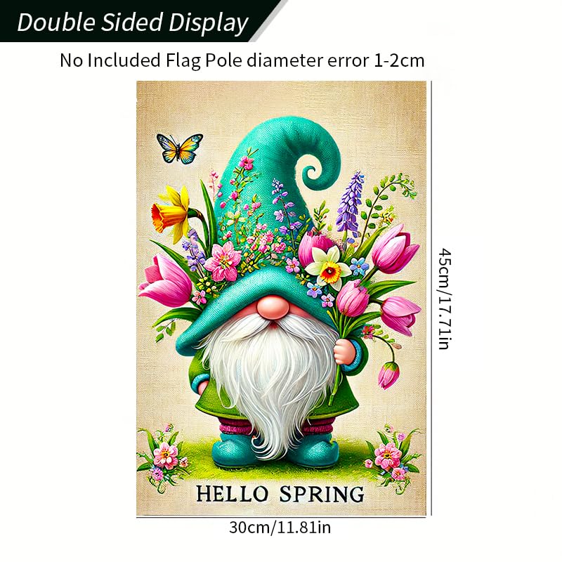 BlissYard Spring decor flag for patios and decks, creates seasonal welcoming atmosphere.