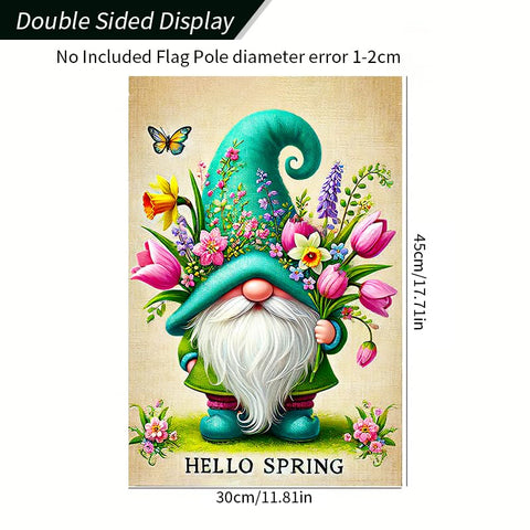BlissYard Spring decor flag for patios and decks, creates seasonal welcoming atmosphere.