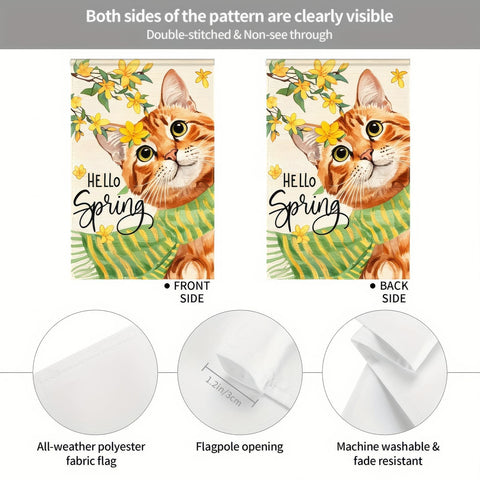 BlissYard spring decoration flag adds garden floral detail
