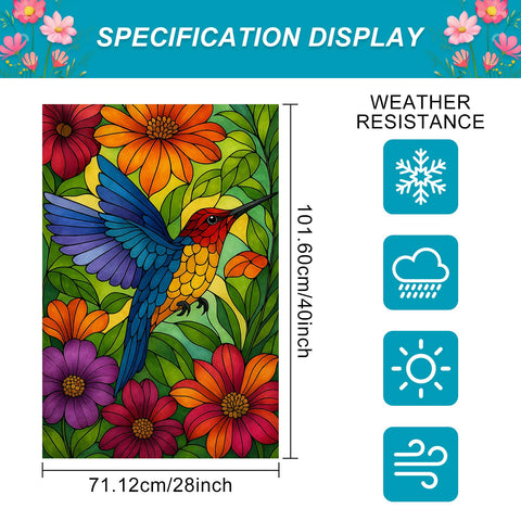 BlissYard spring-summer porch flag adds seasonal charm