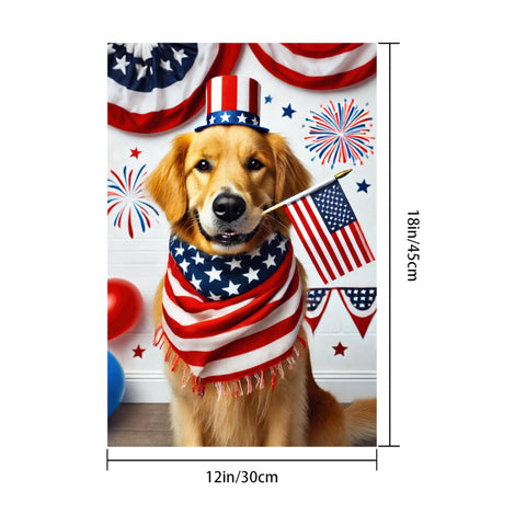 BlissYard top-sleeve hanging flag makes display easy.