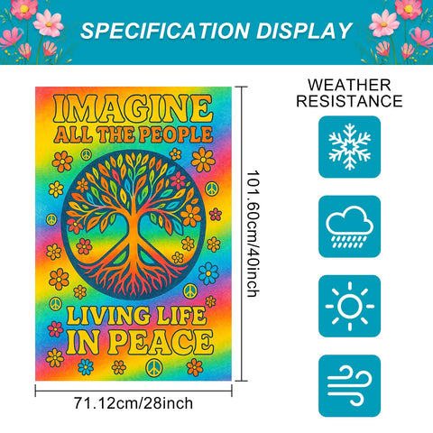 BlissYard Weather resistant polyester flag for outdoor use
