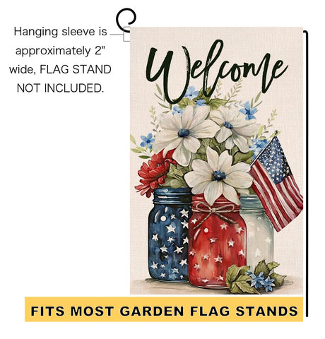 blkwht dual-sided garden flag adds lasting color to patios.