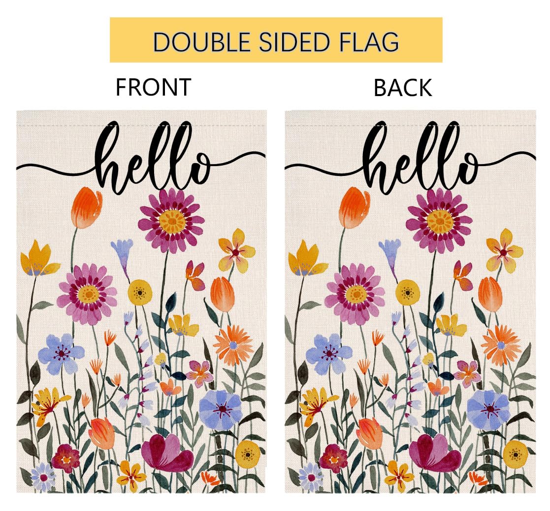 Ideal BLKWHT flag for decks, patios, porches, and verandas to welcome spring.