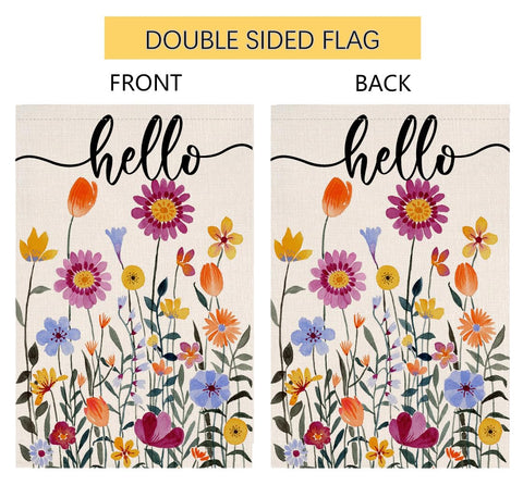 Ideal BLKWHT flag for decks, patios, porches, and verandas to welcome spring.