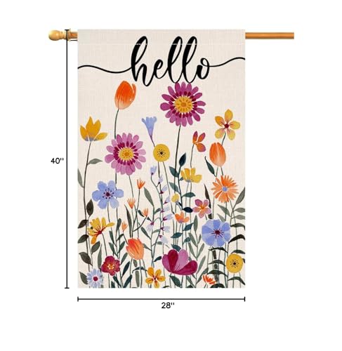 BLKWHT flag suitable for indoor or outdoor spring decor and festive setups.