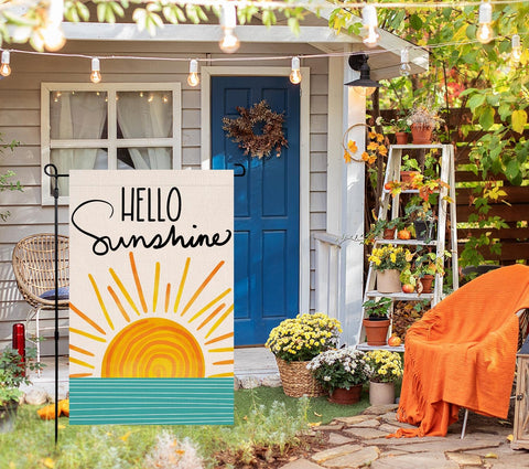 BLKWHT Hello Sunshine double-sided pattern visible from both sides
