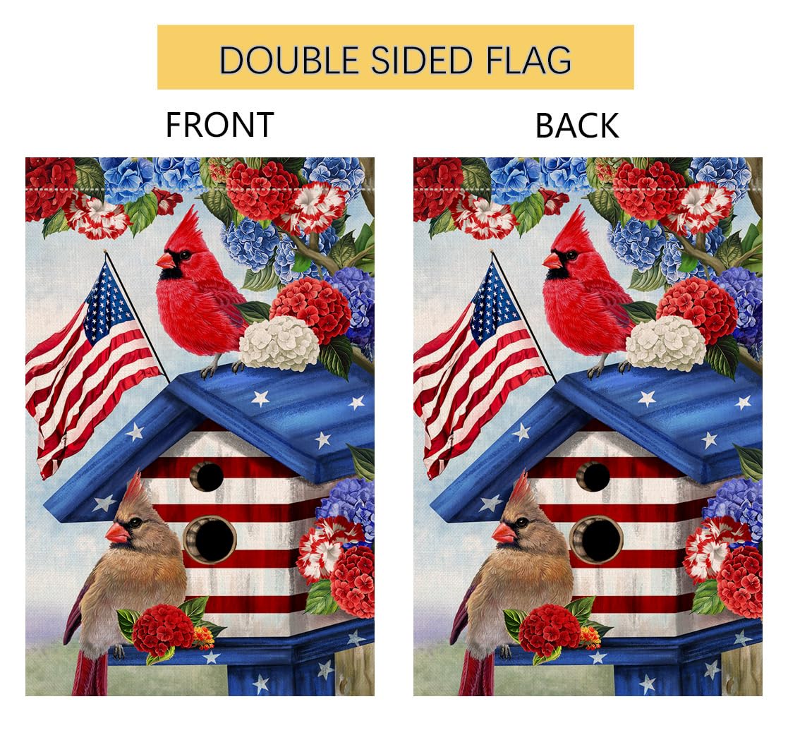 BLKWHT patriotic yard flag adds Independence Day flair to any yard.