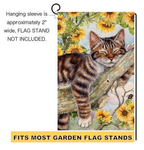 BLKWHT flag pairs with seasonal decor for doorstep charm.