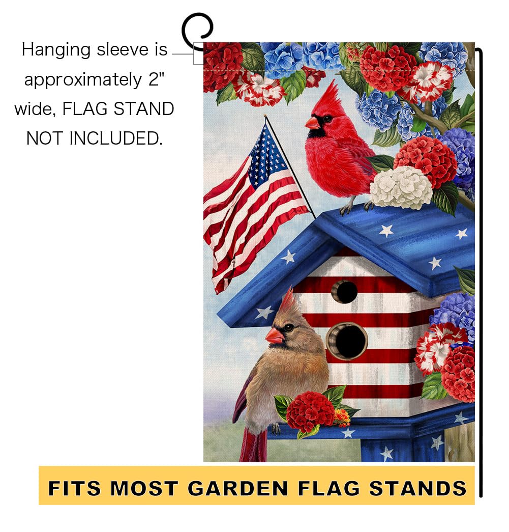 BLKWHT double-sided cardinal flag creates dynamic outdoor decor.