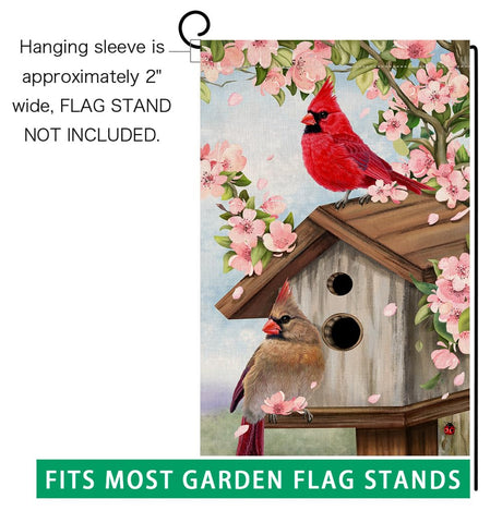 BLKWHT Garden flag for patios and verandas enhances curb appeal