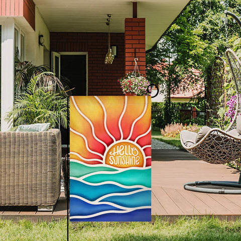 BLKWHT weather-resistant flag preserves colors outdoors for curb appeal.