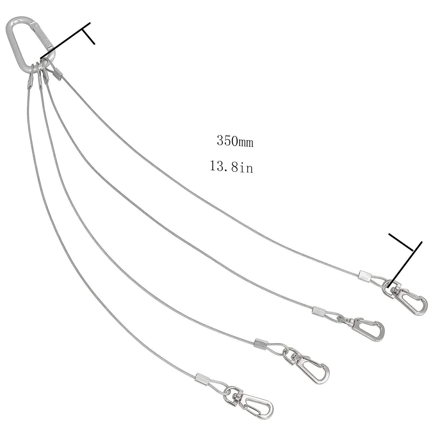 BLLNDX display bracket rope hanger for indoor or outdoor lighting.