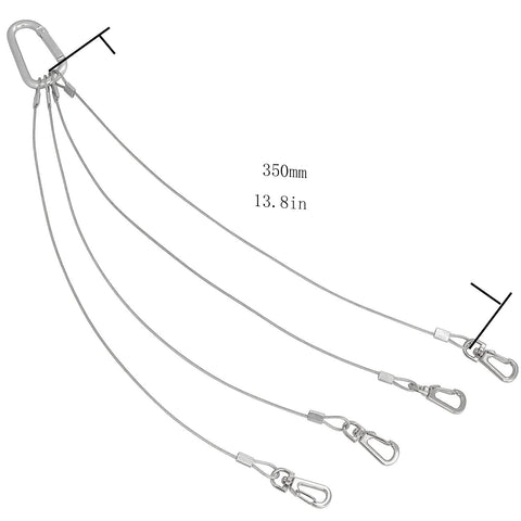 BLLNDX display bracket rope hanger for indoor or outdoor lighting.