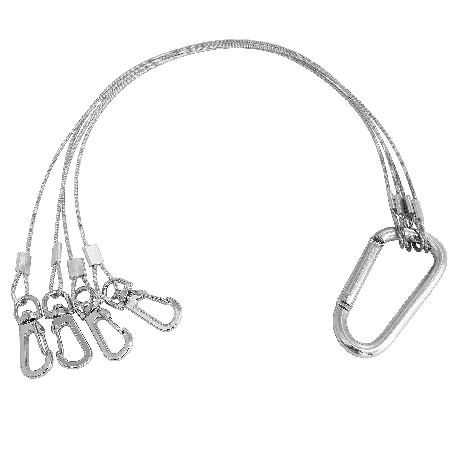 BLLNDX stainless steel rope hanger 304 two-piece kit supports lights.
