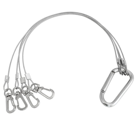 BLLNDX stainless steel rope hanger 304 two-piece kit supports lights.