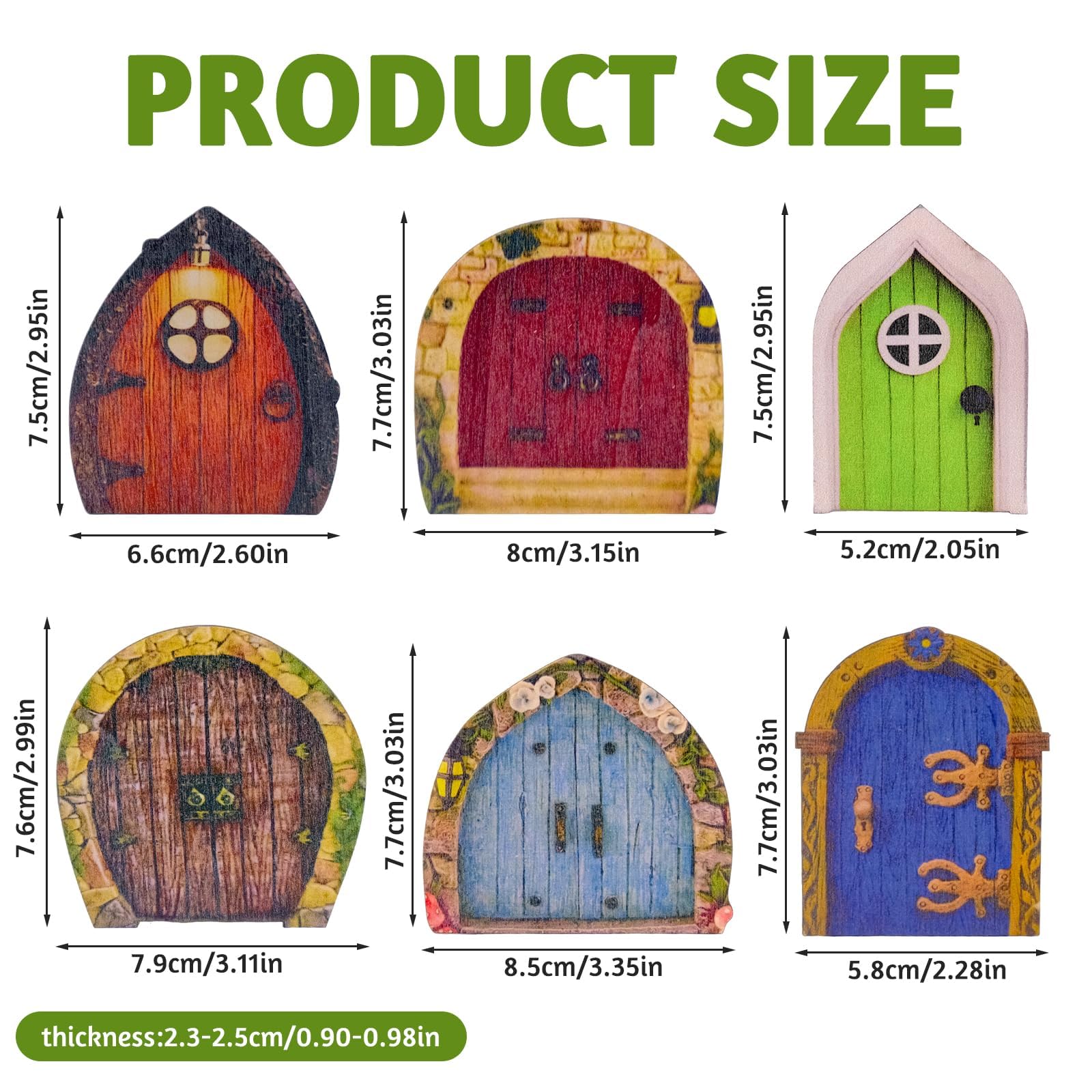 BLLREMIPSUR flower door mini garden door brightens any fairy garden.