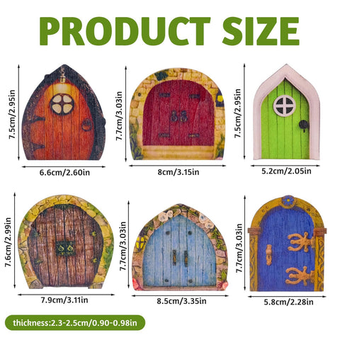BLLREMIPSUR flower door mini garden door brightens any fairy garden.
