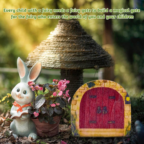 BLLREMIPSUR micro landscape door for lawn adds storybook character.