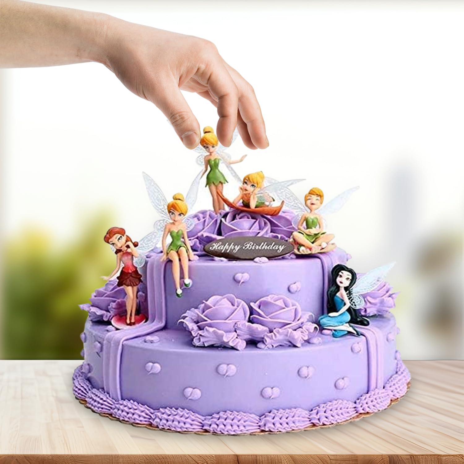 BLLREMIPSUR dainty fairy figurine with vivid paint brightens decor.