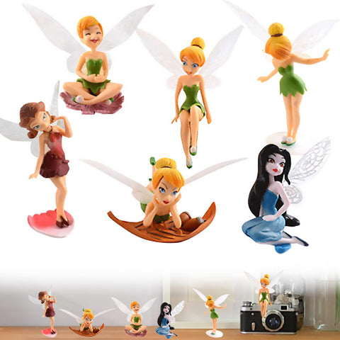 BLLREMIPSUR mini fairy figurine in green dress ideal for fairy gardens and terrariums.