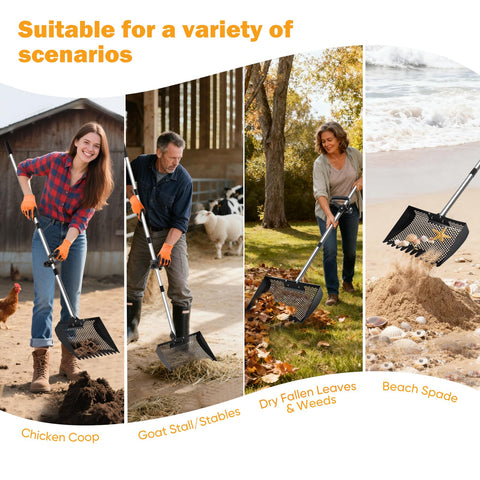 Bloksin multi-use sifting tool suitable for stalls, garden debris, and sand.
