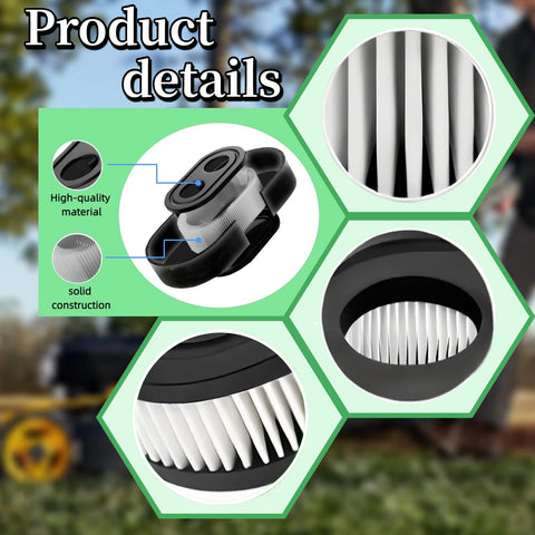 Four-pack includes filters and pre-filters for easy replacements.