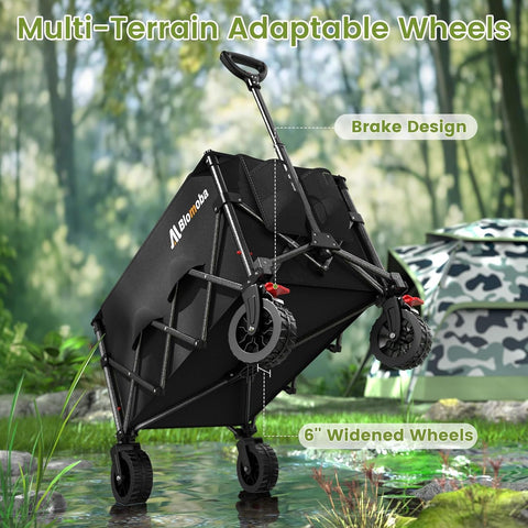 Blomoba cart includes two mesh cup holders and a back pocket for quick access.