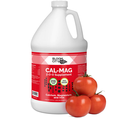 Bloom City Cal-Mag bottle front showing professional grade formula for growth.