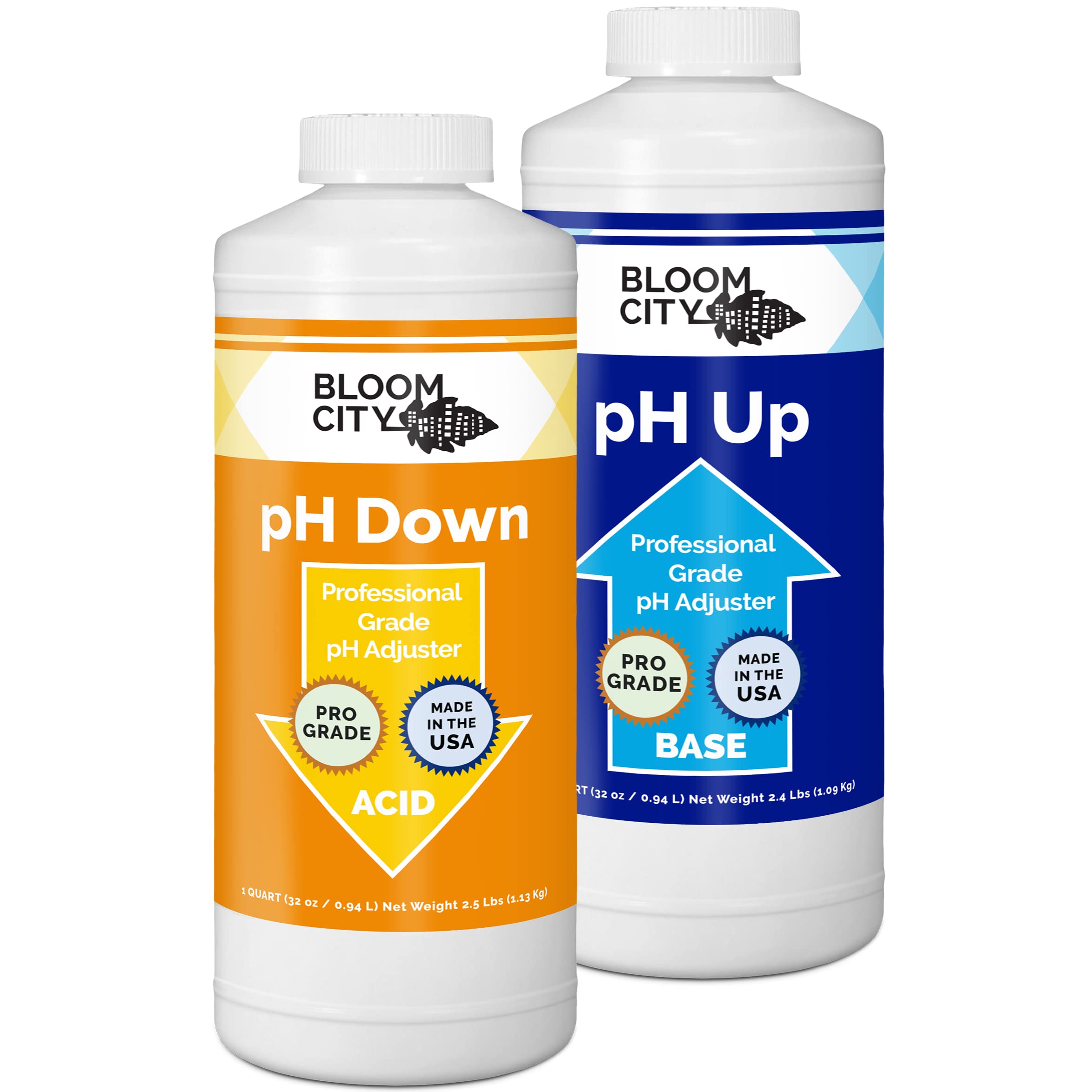 Bloom City pH Up Down kit bottles setup for precise pH control