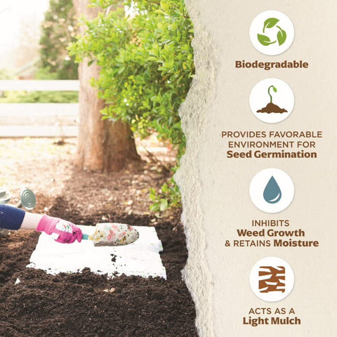 BloomingBulb seed mat made from recycled paper supports sustainable gardening.