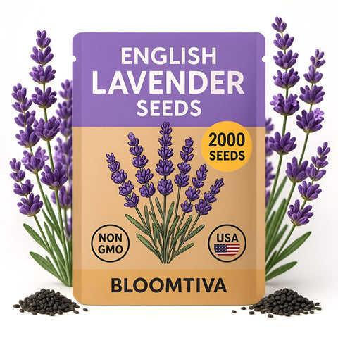 Bloomtiva lavender blossoms create vibrant purple color along sunny borders.