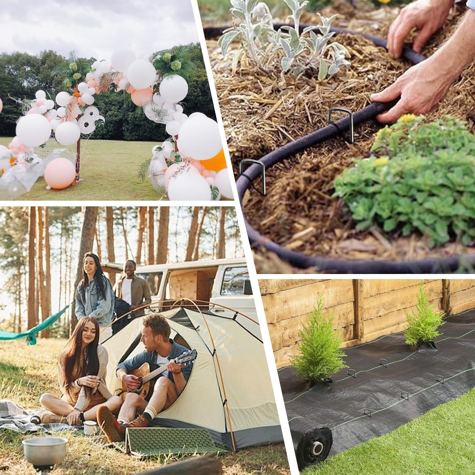 BLOSMIY easy-installation tips show sharp tips piercing soil quickly