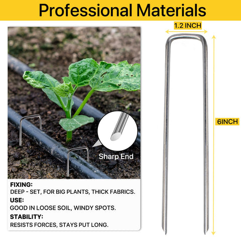 BLOSMIY garden stakes anti-bend design provides long-lasting support in windy, high-traffic yards.