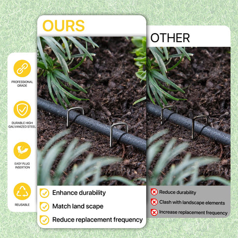 BLOSMIY garden stakes driven into soil provide stable ground support