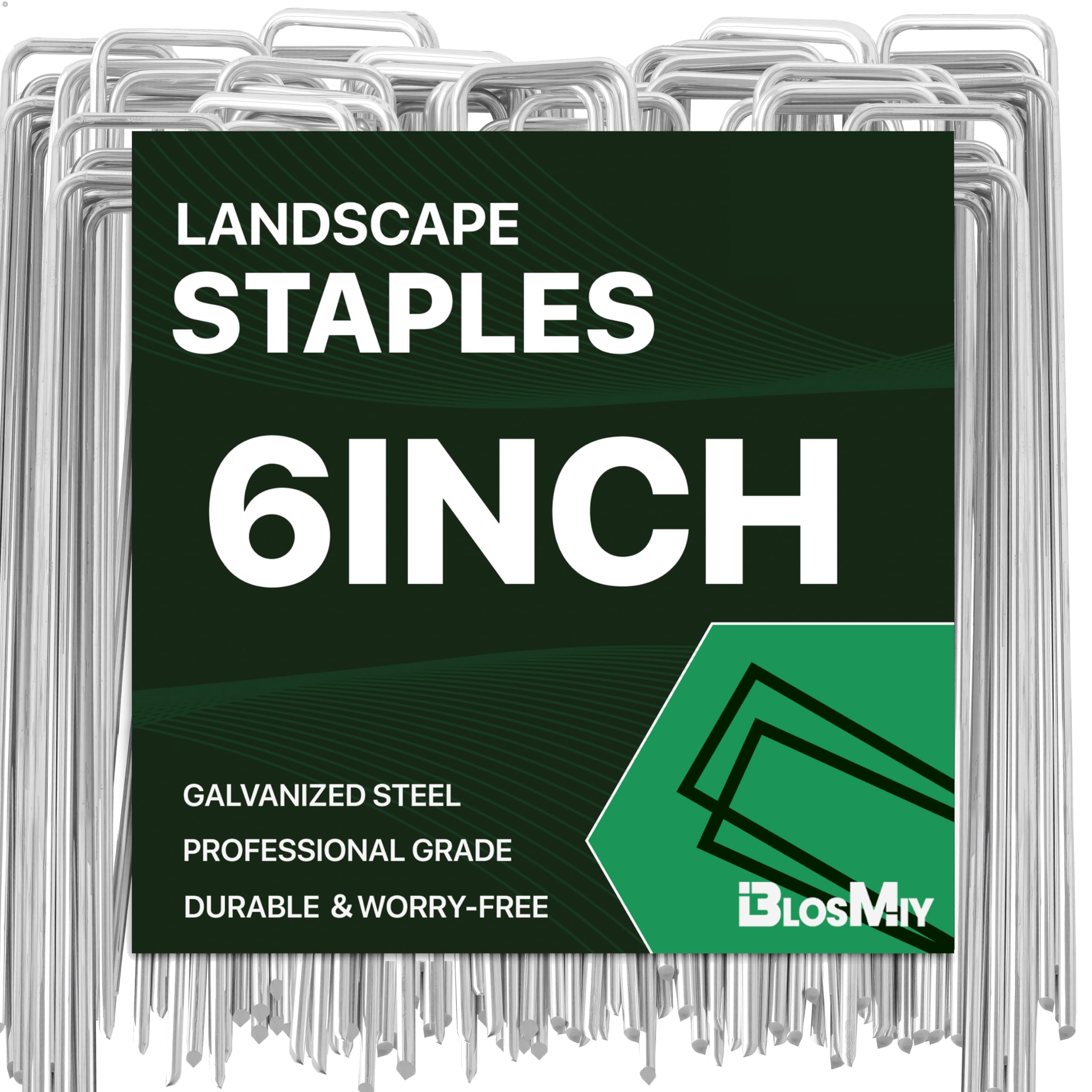 BLOSMIY landscape staples 6inch-11ga secure ground anchoring in soft soil